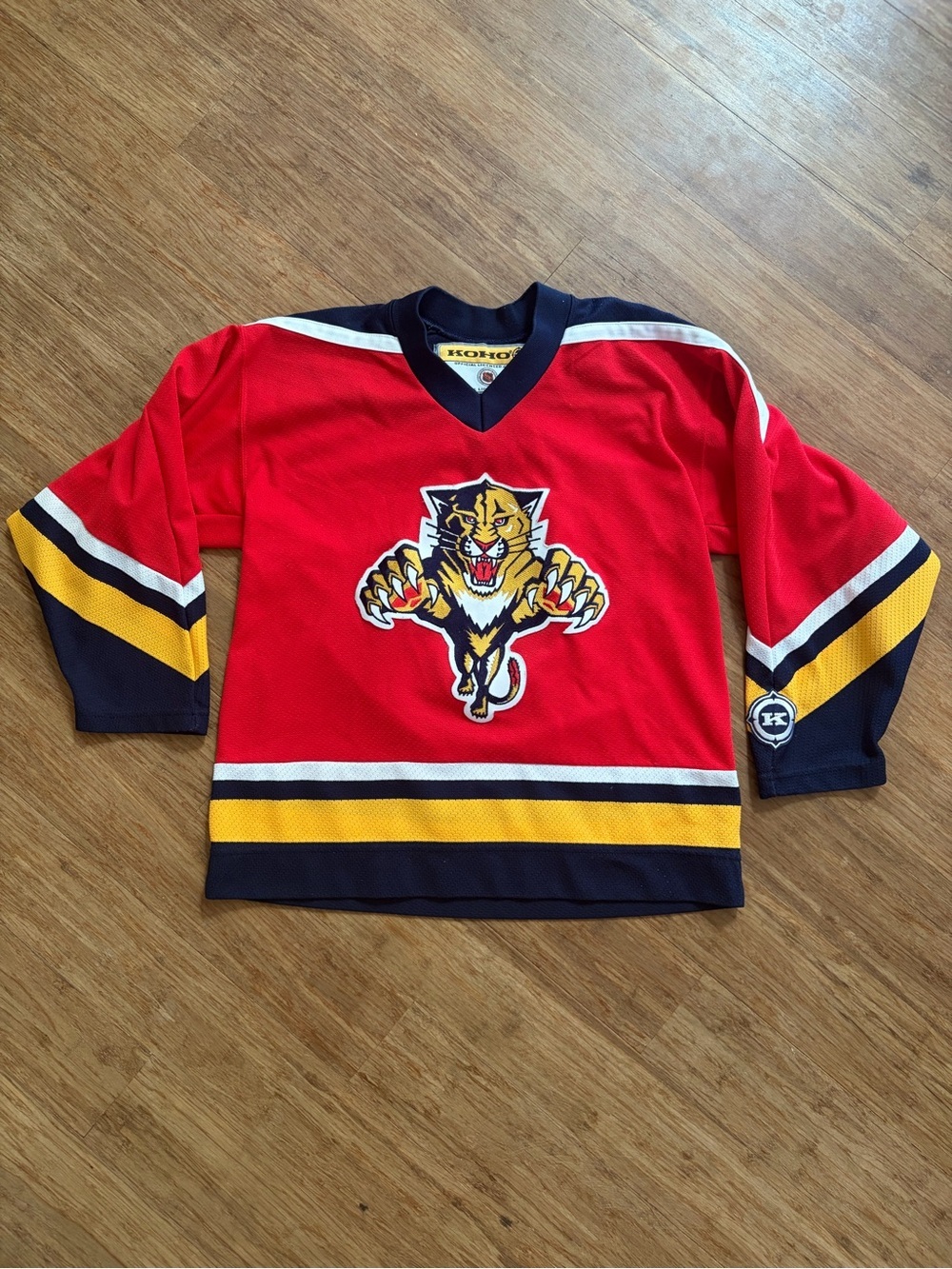 Koho Florida Panthers NHL Hockey Jersey Youth L/XL Red Leaping Panther